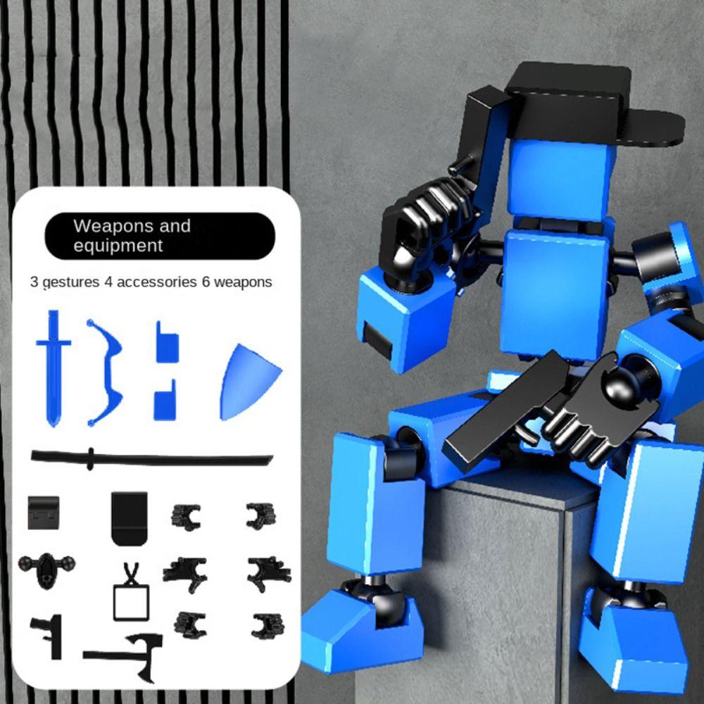 Подвижный робот, многосуставная подвижная модель, модель куклы, робот-трансформер, коллекционная игрушка синий
Подвижный робот, многосуставная подвижная модель, модель куклы, робот-трансформер, коллекционная игрушка синий