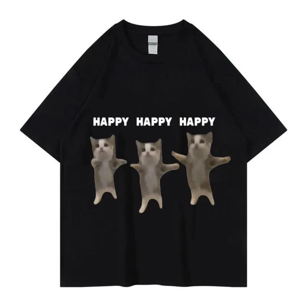 Funny Cute Cat Meme Graphic TShirt Happy Dance Cat Print Short Sleeve Tshirt Unisex Women Casual Graphic T Shirts Vintage 4XL
Funny Cute Cat Meme Graphic TShirt Happy Dance Cat Print Short Sleeve Tshirt Unisex Women Casual Graphic T Shirts Vintage 4XL