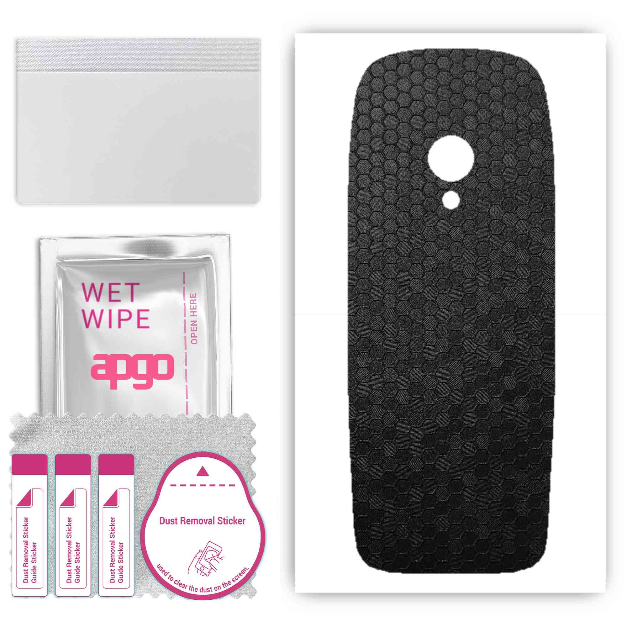 Apgo Protective Skin Sticker for the back compatible with Nokia 6310 2021, Wrap Film, Foil, Vinyl - Pattern Black Honeycomb
Apgo Protective Skin Sticker for the back compatible with Nokia 6310 2021, Wrap Film, Foil, Vinyl - Pattern Black Honeycomb