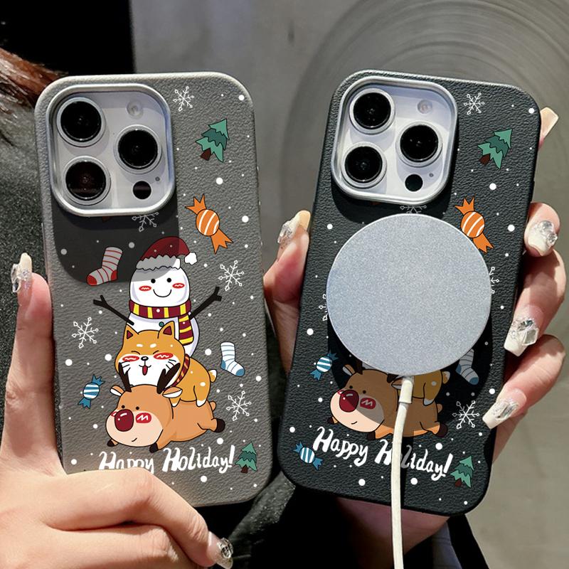 For Magsafe Magnetic Leather Texture Phone Case for iPhone 16 15 Pro 14 Plus 13 12 Pro Max 11 Christmas Gifts Pattern Shockproof Soft Tpu Slim Cover iPhone 16 чёрный
For Magsafe Magnetic Leather Texture Phone Case for iPhone 16 15 Pro 14 Plus 13 12 Pro Max 11 Christmas Gifts Pattern Shockproof Soft Tpu Slim Cover iPhone 16 чёрный