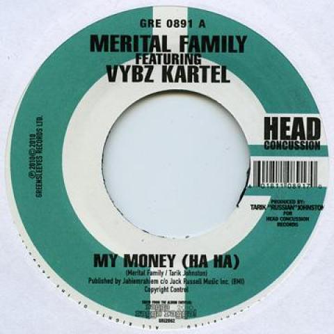 7inch Record MERITAL FAMILY, VYBZ KARTEL / GYPTI - My Money (Ha Ha) / Hold You GRE0891 Greensleeves UK 2010 Jamaica Reggae, Ska & Dub
7inch Record MERITAL FAMILY, VYBZ KARTEL / GYPTI - My Money (Ha Ha) / Hold You GRE0891 Greensleeves UK 2010 Jamaica Reggae, Ska & Dub