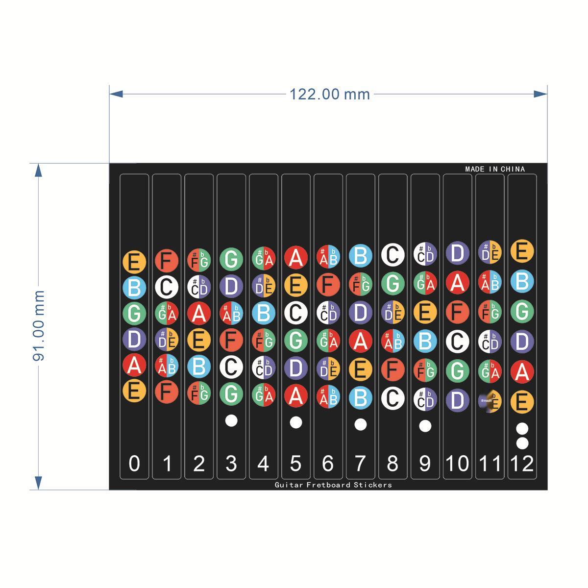 Beginner 12-Fret Guitar Scale Stickers - Entry-Level Instrument Markers for Folk Guitar Fretboard
Beginner 12-Fret Guitar Scale Stickers - Entry-Level Instrument Markers for Folk Guitar Fretboard