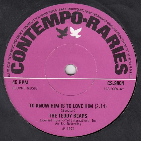 7inch Record TEDDY BEARS / JEWEL AKENS - To Know Him Is To Love Him / The Bi CS9004 Contempo-Raries 1974 UK Rock Used
7inch Record TEDDY BEARS / JEWEL AKENS - To Know Him Is To Love Him / The Bi CS9004 Contempo-Raries 1974 UK Rock Used