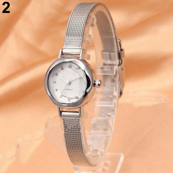 Модний жіночий тонкий сітчастий браслет із круглим циферблатом, кварцовий наручний годинник у подарунок срібний
Модний жіночий тонкий сітчастий браслет із круглим циферблатом, кварцовий наручний годинник у подарунок срібний