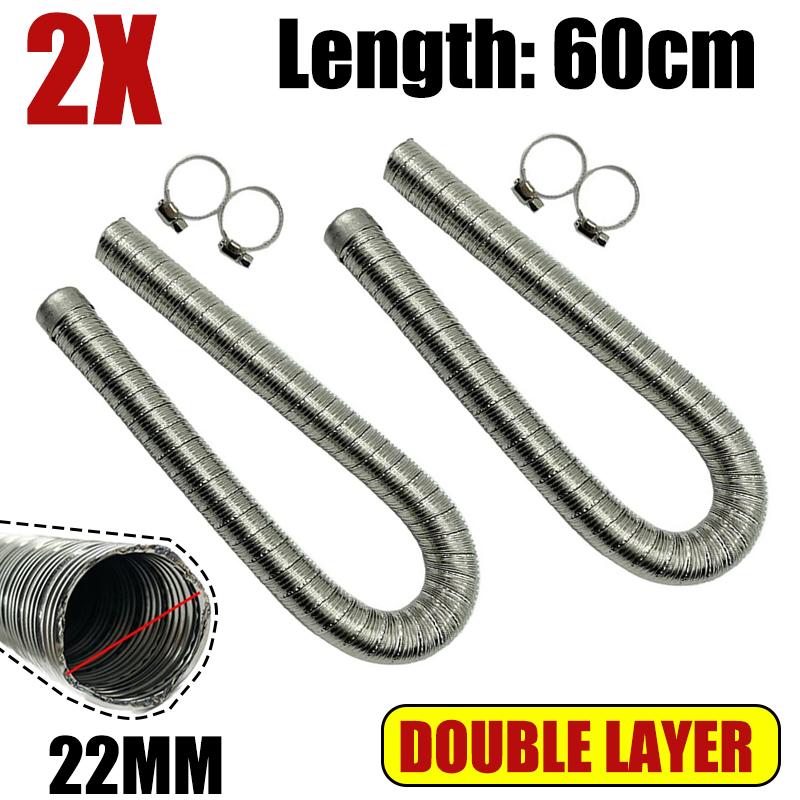 2X 60-200cm 22mm Double Layer Exhaust Pipe Air Diesel Parking Heater Stainless Steel Tube Gas Vent Hose Car RV Caravan Camper 2X 60cm
2X 60-200cm 22mm Double Layer Exhaust Pipe Air Diesel Parking Heater Stainless Steel Tube Gas Vent Hose Car RV Caravan Camper 2X 60cm