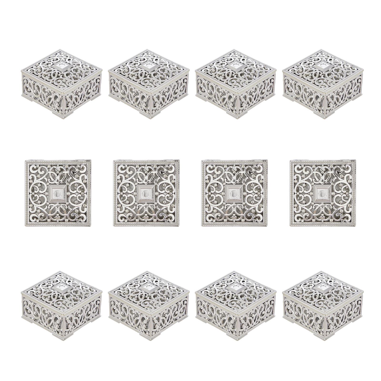 12Pcs Elegant Gift Boxes For Sweets Delicate European Style Plastic Candy Boxes with Lid For Sweet Treat Party Favors серебряный
12Pcs Elegant Gift Boxes For Sweets Delicate European Style Plastic Candy Boxes with Lid For Sweet Treat Party Favors серебряный