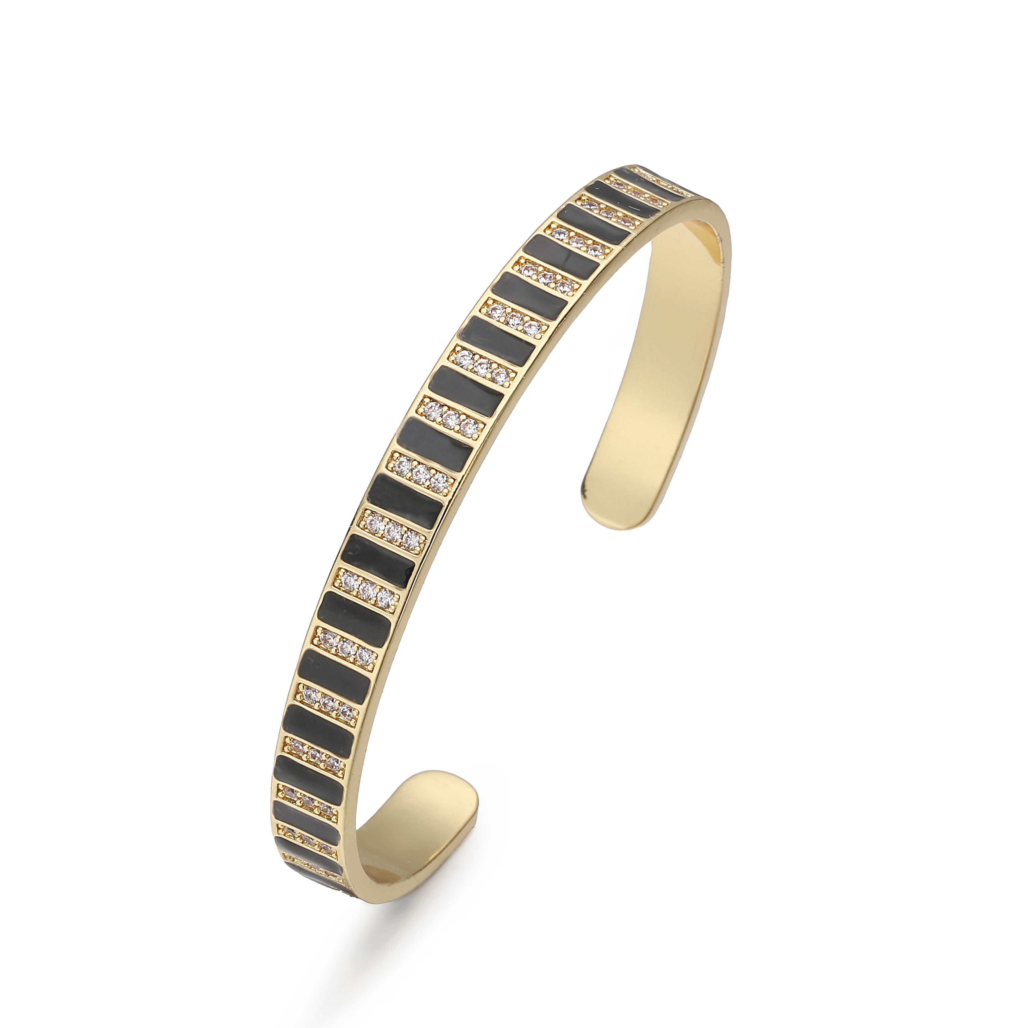 HECHENG,Enamel Rectangular Micro-Sparkle Cubic Zirconia Open Bangle Bohemian-Style Jewellery Women s Accessories 1 Piece 58-60mm
HECHENG,Enamel Rectangular Micro-Sparkle Cubic Zirconia Open Bangle Bohemian-Style Jewellery Women s Accessories 1 Piece 58-60mm