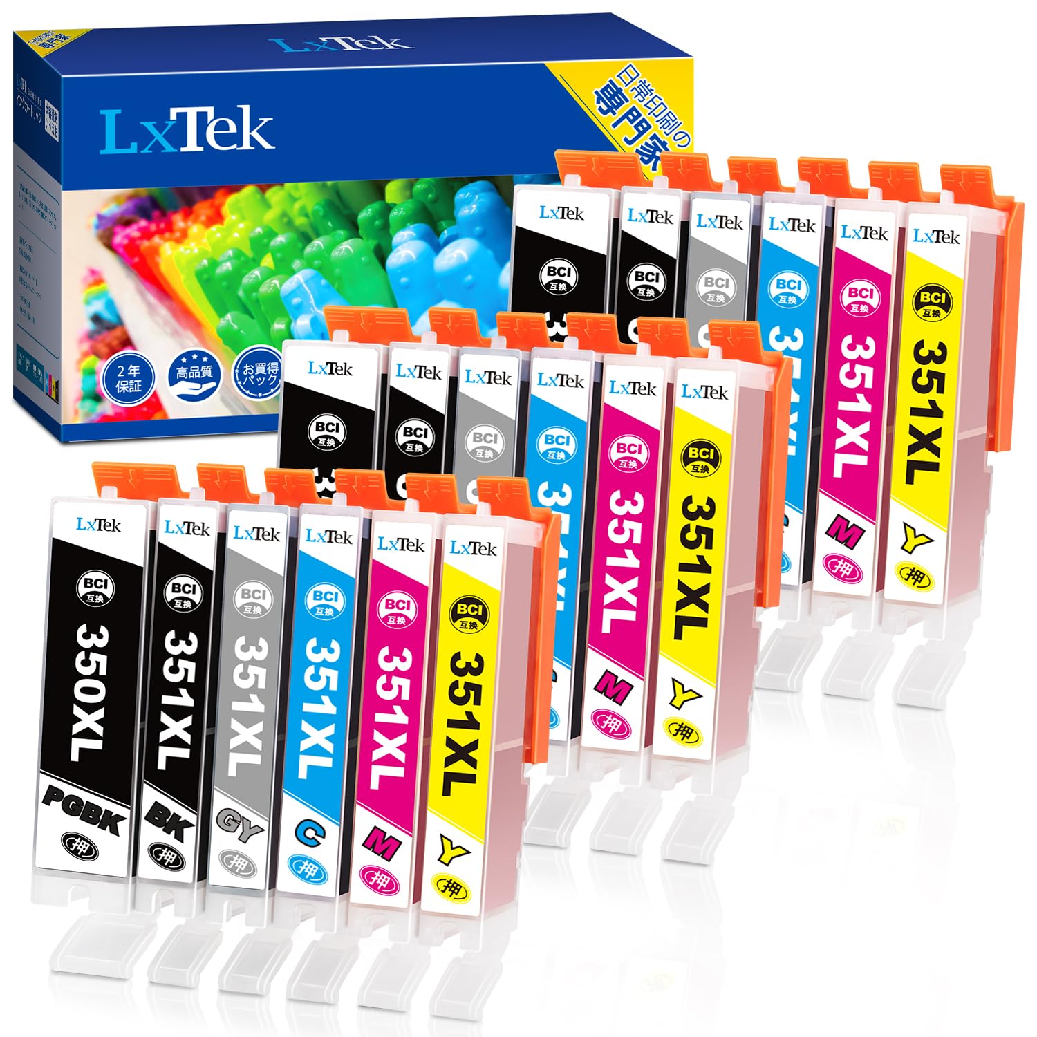 LxTek Compatible Ink Cartridge for Canon Ink 351 350 6 color set Compatible MG7530F MG7530 MG7130 MG6730 MG6530 MG6330 MG5630 MG5530 ink Large amount
LxTek Compatible Ink Cartridge for Canon Ink 351 350 6 color set Compatible MG7530F MG7530 MG7130 MG6730 MG6530 MG6330 MG5630 MG5530 ink Large amount