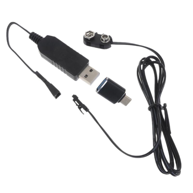 Universal USB Type C 5V to 9V Battery Eliminator Power Supply Cable for Multimeter Microphone Guitar Electronics Accs 1
Universal USB Type C 5V to 9V Battery Eliminator Power Supply Cable for Multimeter Microphone Guitar Electronics Accs 1