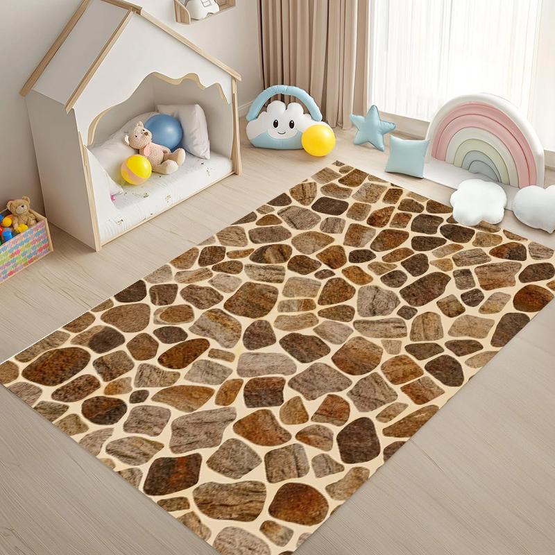 Pebble Stone Texture Rug Natural Rustic Doormat NonSlip Easy Clean Modern Decor Carpet for Living Room Bedroom Pet Friendly 40X60cm
Pebble Stone Texture Rug Natural Rustic Doormat NonSlip Easy Clean Modern Decor Carpet for Living Room Bedroom Pet Friendly 40X60cm