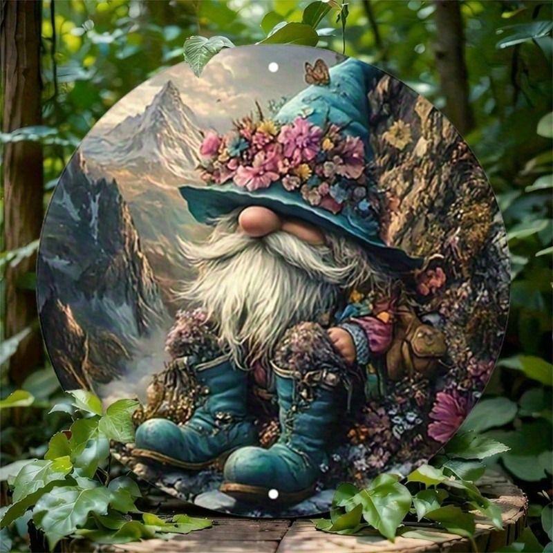 Metal Wall Art Gnome Mountains Flowers Poster for Kitchen
Metal Wall Art Gnome Mountains Flowers Poster for Kitchen