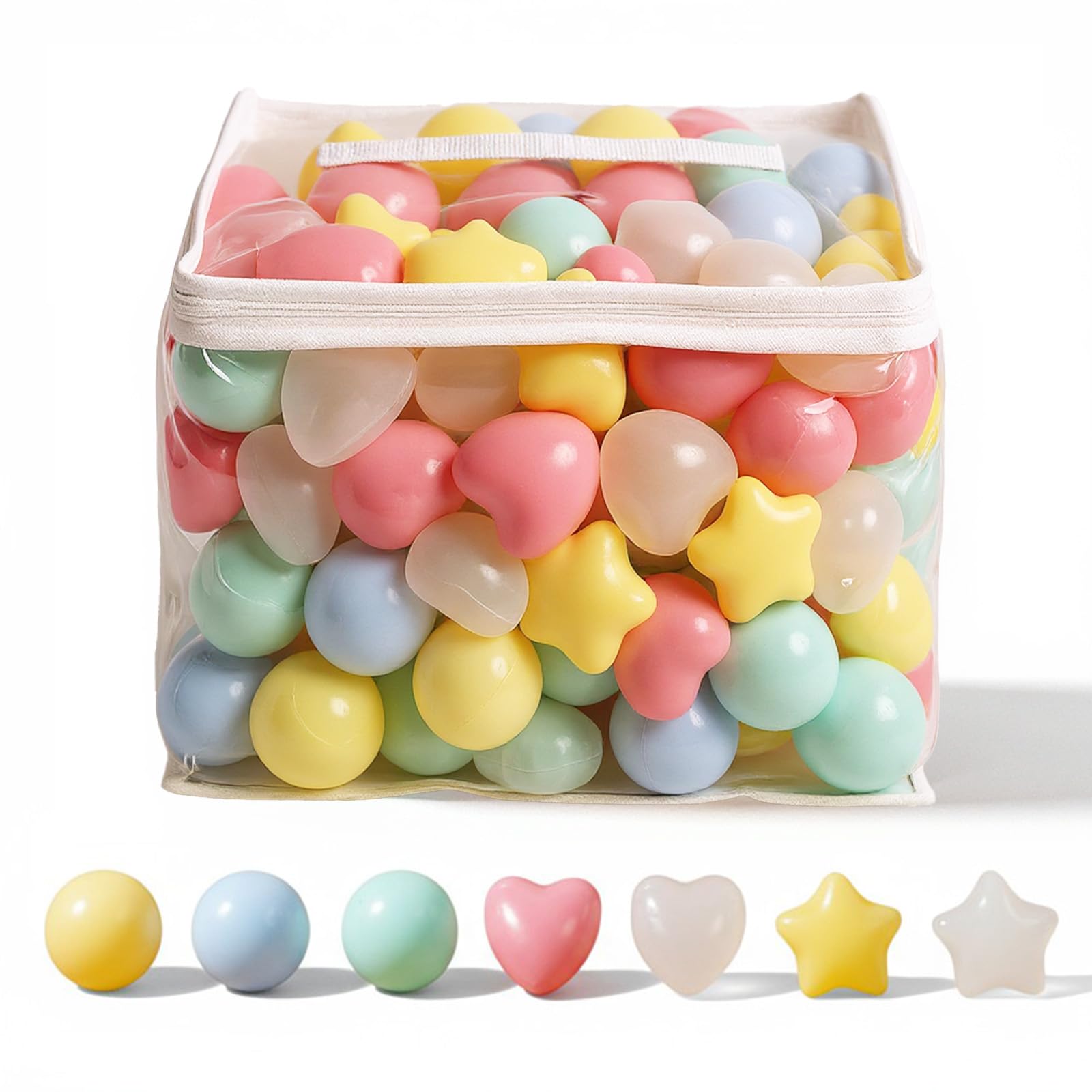 Кольорові кульки Hugmuu, 5,5 см та 6 см, Басейн з кульками, Стильний (200 м ячів, в асортименті)
Кольорові кульки Hugmuu, 5,5 см та 6 см, Басейн з кульками, Стильний (200 м ячів, в асортименті)