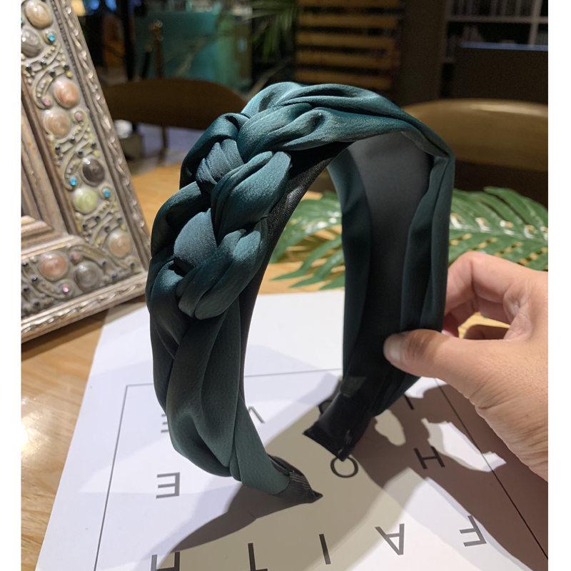 Korean Style Solid Color Wide Woven Twist Headband for Women 2021 зелёный
Korean Style Solid Color Wide Woven Twist Headband for Women 2021 зелёный