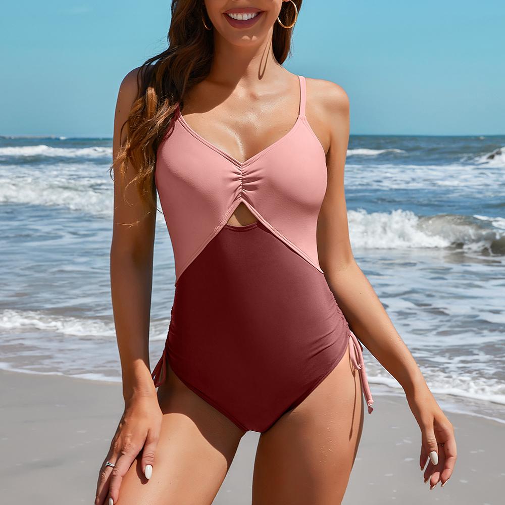 Женские цельные купальники Charmleaks с цветными блоками, сексуальные монокини с рюшами и пуш-ап, купальные костюмы XL розовый
Женские цельные купальники Charmleaks с цветными блоками, сексуальные монокини с рюшами и пуш-ап, купальные костюмы XL розовый