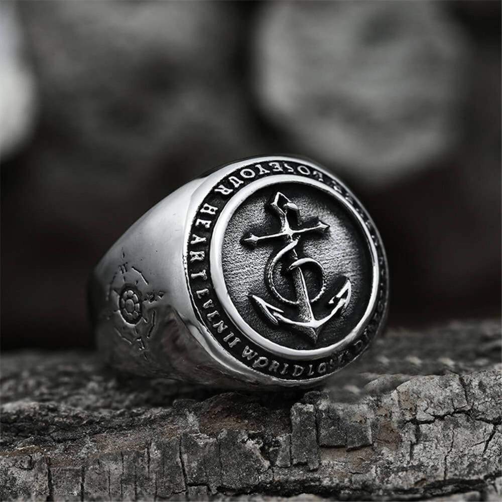 Hip Hop Trend Retro Simple Trend Punk Rock Viking Alloy Anchor Ring for Men Street Accessories 13
Hip Hop Trend Retro Simple Trend Punk Rock Viking Alloy Anchor Ring for Men Street Accessories 13