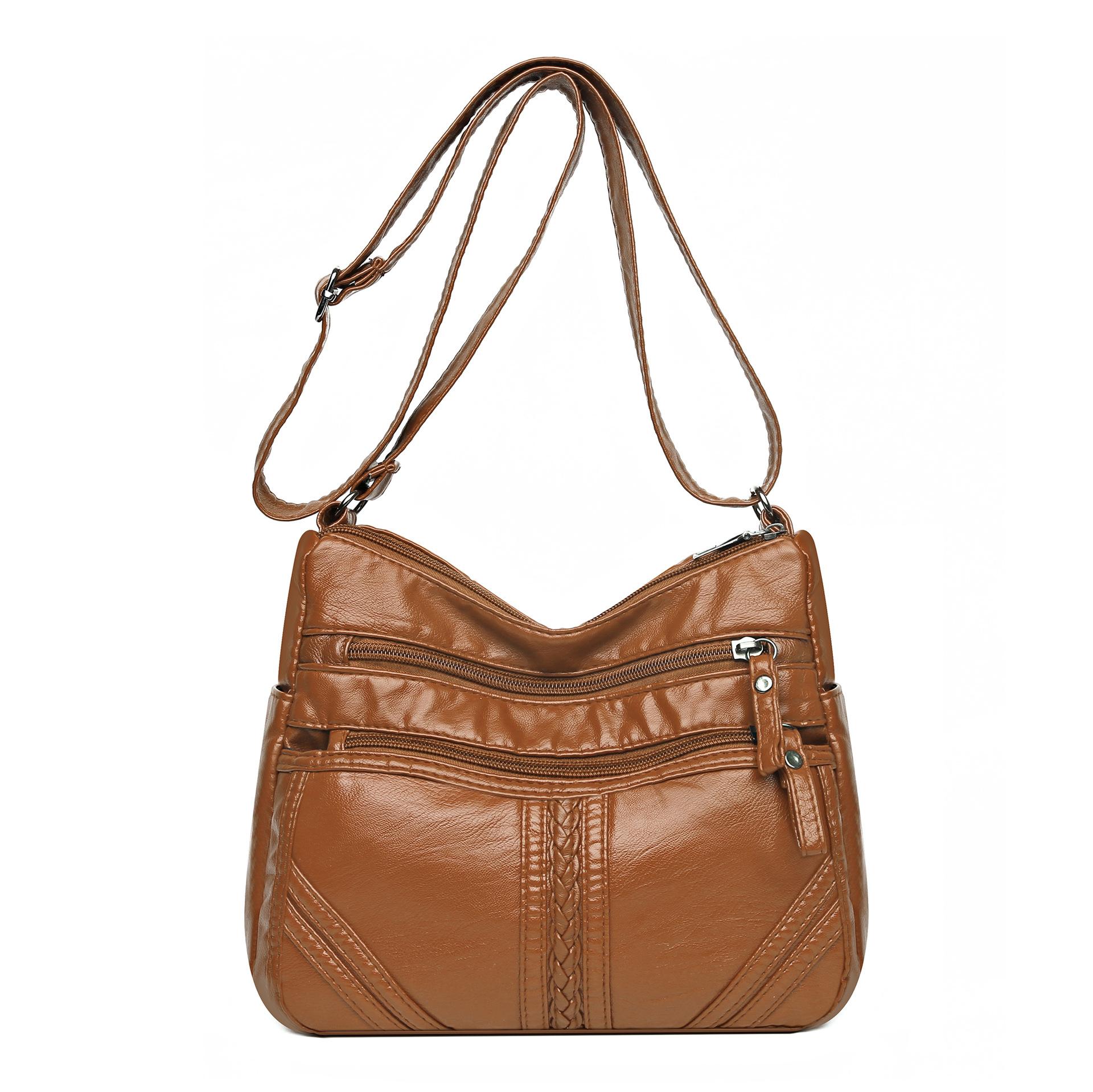 Bag Women s New Soft Leather Small Square Bag Women s Casual Shoulder Bag Washed Leather Versatile Women s Bag Business Bag Approval
Bag Women s New Soft Leather Small Square Bag Women s Casual Shoulder Bag Washed Leather Versatile Women s Bag Business Bag Approval