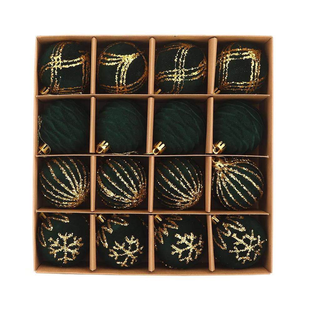 16PC 6CM Christmas Ball Red Green Velvet Flocking Christmas Ball DIY Pendant Decoration Home Christmas Party Decoration зелений
16PC 6CM Christmas Ball Red Green Velvet Flocking Christmas Ball DIY Pendant Decoration Home Christmas Party Decoration зелений