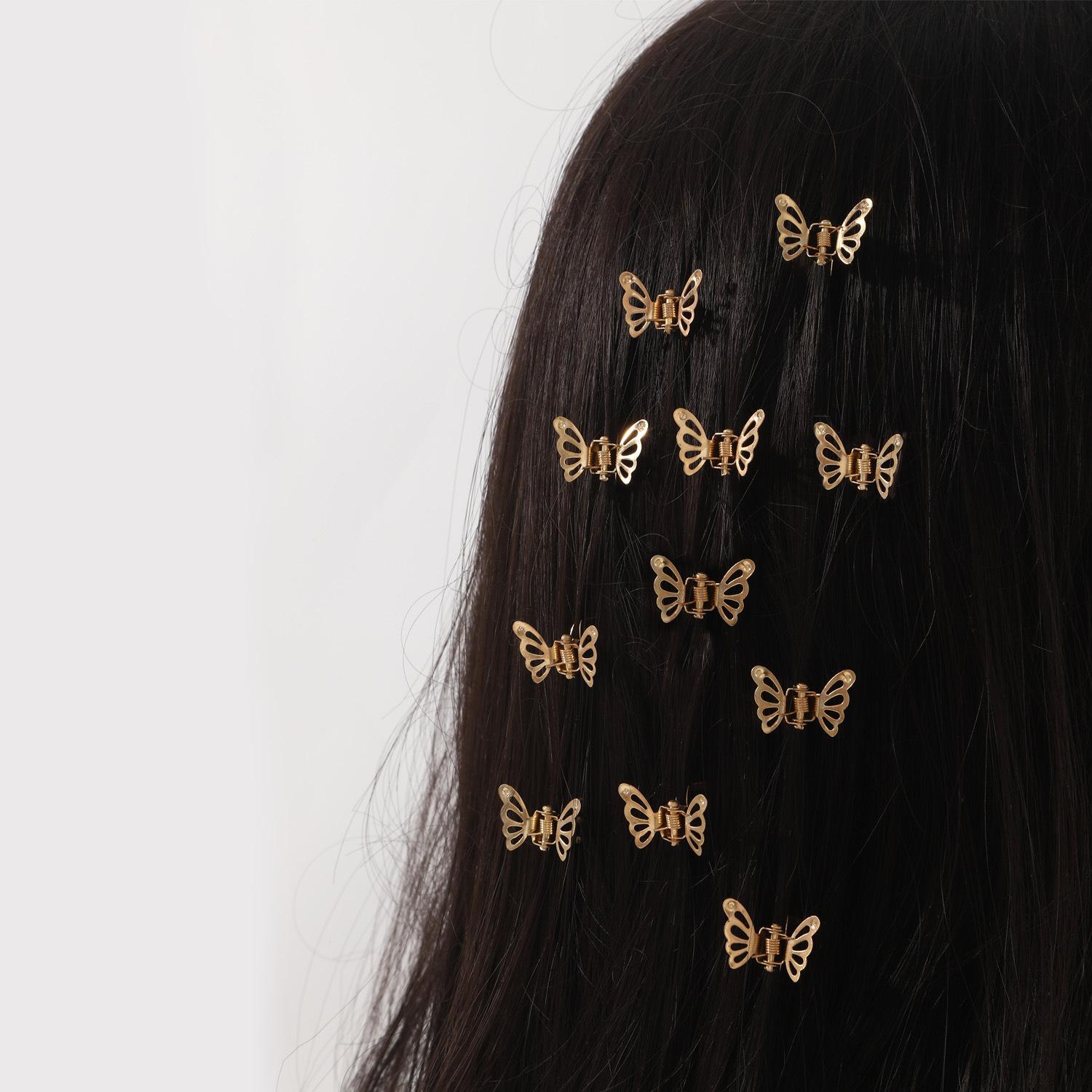 10Pcs Mini Butterfly Hair Claw Clips Alloy Fashionable Cute Small Side Pin Hairpin Girls Women Hair Accessories for Daily Use
10Pcs Mini Butterfly Hair Claw Clips Alloy Fashionable Cute Small Side Pin Hairpin Girls Women Hair Accessories for Daily Use