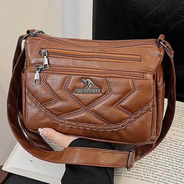 Новая женская сумка для мамы, простая и модная сумка на плечо из мягкой кожи, женская сумка через плечо большой вместимости среднего возраста Tide 27*11*23cm коричневый
Новая женская сумка для мамы, простая и модная сумка на плечо из мягкой кожи, женская сумка через плечо большой вместимости среднего возраста Tide 27*11*23cm коричневый