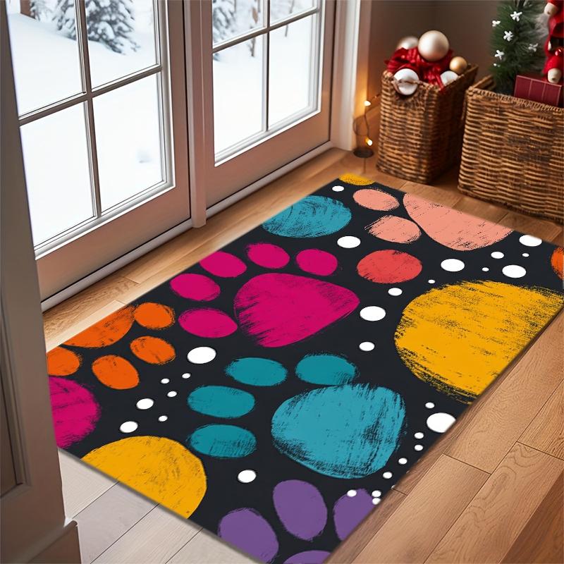 1pc Bold Abstract Art Mat - Non-Slip Backing, Machine Washable Mat with, Red, Yellow, Green, Orange, Pink, Purple, Brown, - Indo 40cm x 60cm
1pc Bold Abstract Art Mat - Non-Slip Backing, Machine Washable Mat with, Red, Yellow, Green, Orange, Pink, Purple, Brown, - Indo 40cm x 60cm