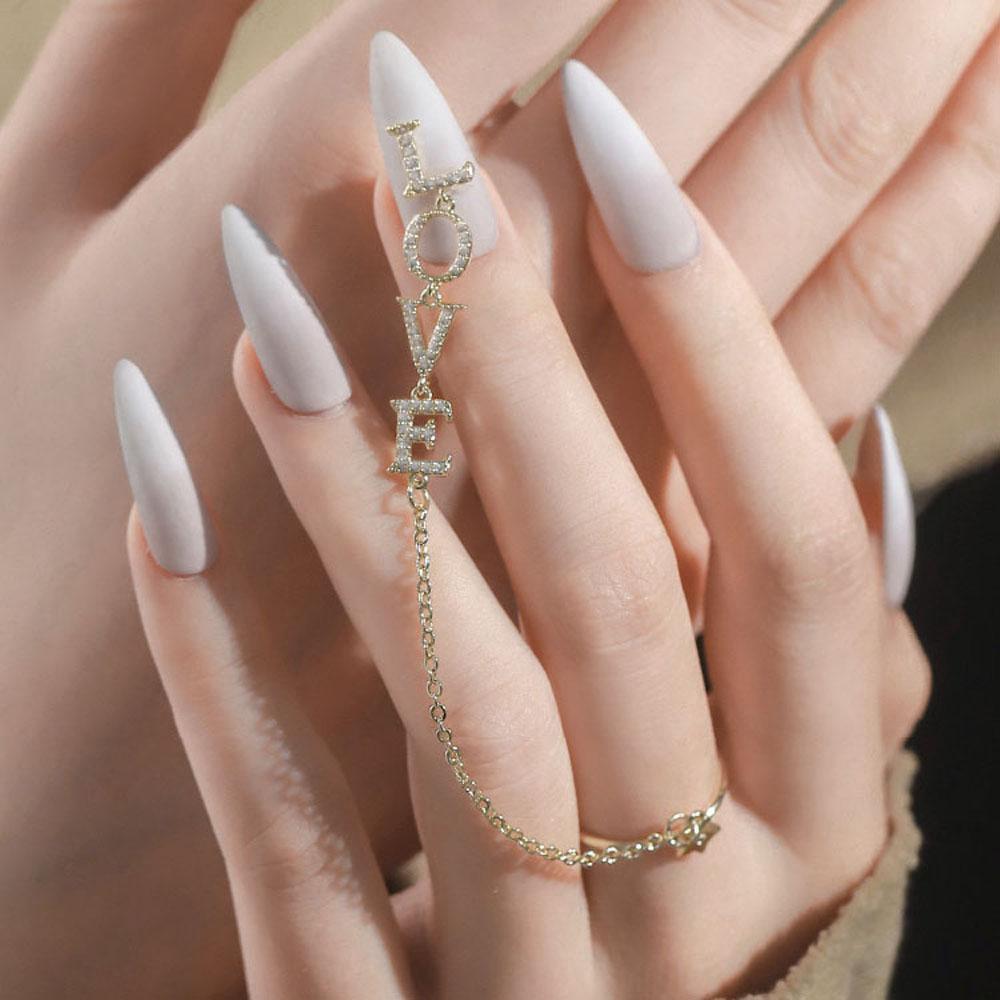 Chain Fashion Adjustable Ring Nail Accessories Nail Art Decoration Nail Rhinestones Nail Jewelry
Chain Fashion Adjustable Ring Nail Accessories Nail Art Decoration Nail Rhinestones Nail Jewelry