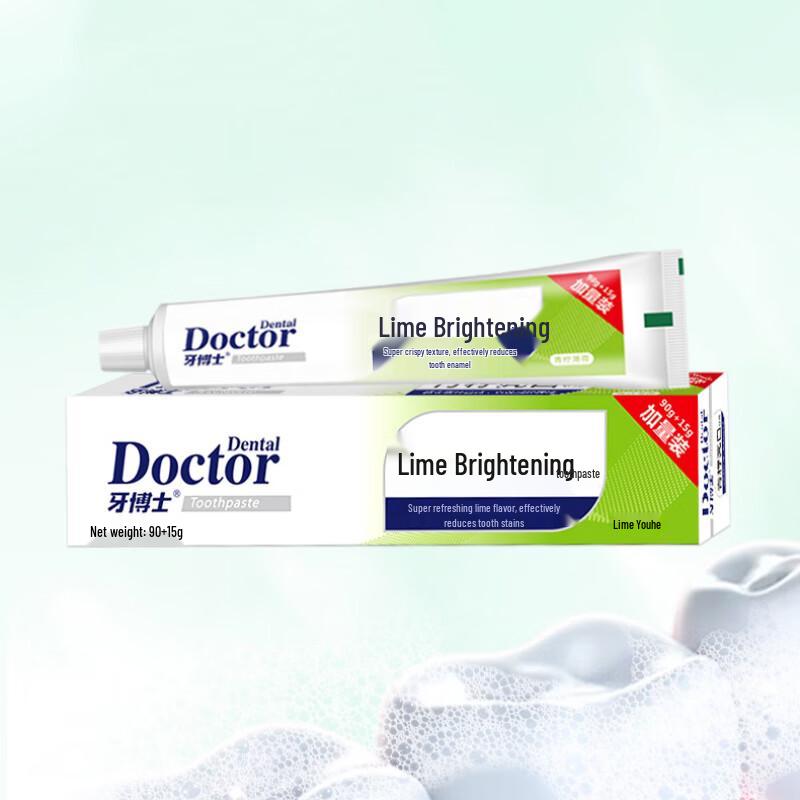 Dr. Tooth Lemon Mint Whitening Toothpaste
Dr. Tooth Lemon Mint Whitening Toothpaste