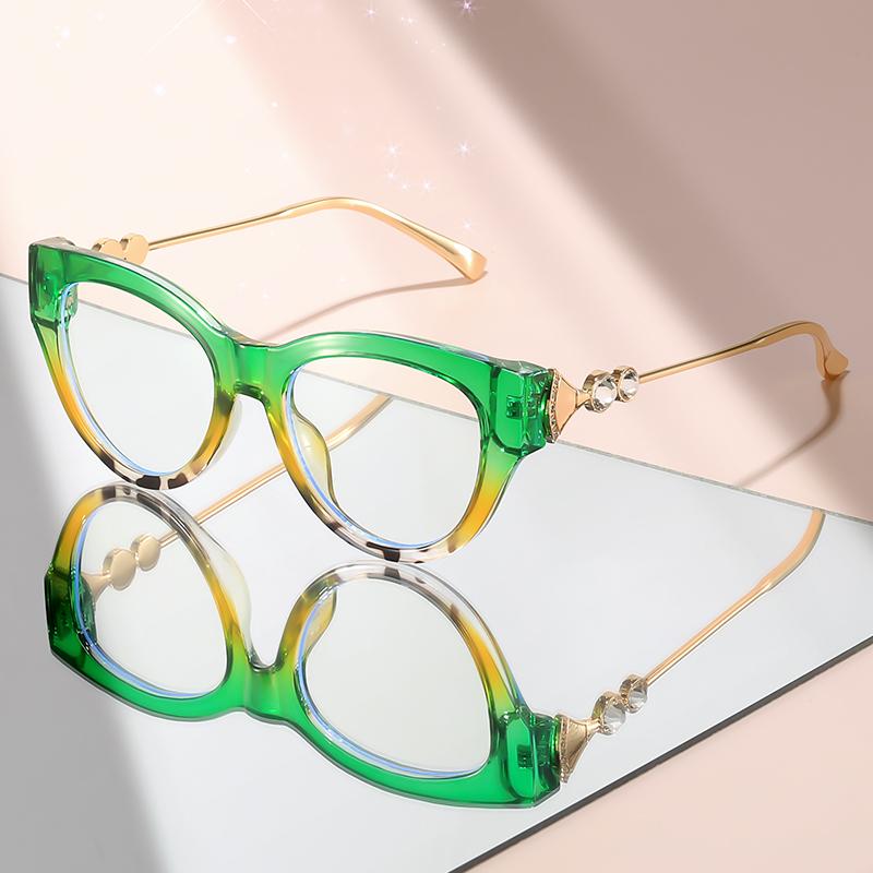 Новые плоские очки «кошачий глаз» с металлическими дужками, инкрустированными бриллиантами, высококлассные и универсальные очки с защитой от синего света зелёный
Новые плоские очки «кошачий глаз» с металлическими дужками, инкрустированными бриллиантами, высококлассные и универсальные очки с защитой от синего света зелёный