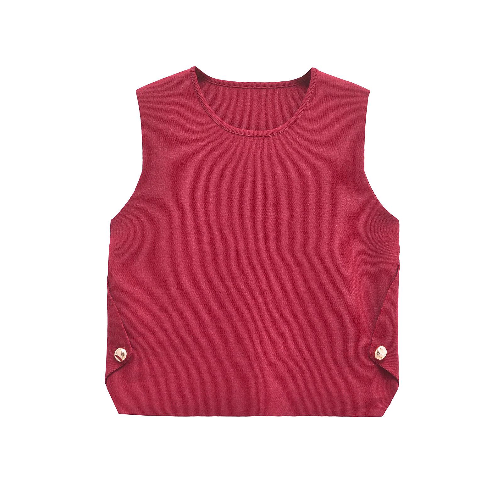 European & American Sexy Niche Design Sleeveless Button Knit Vest for Women - Winter 2024 Collection Medium
European & American Sexy Niche Design Sleeveless Button Knit Vest for Women - Winter 2024 Collection Medium