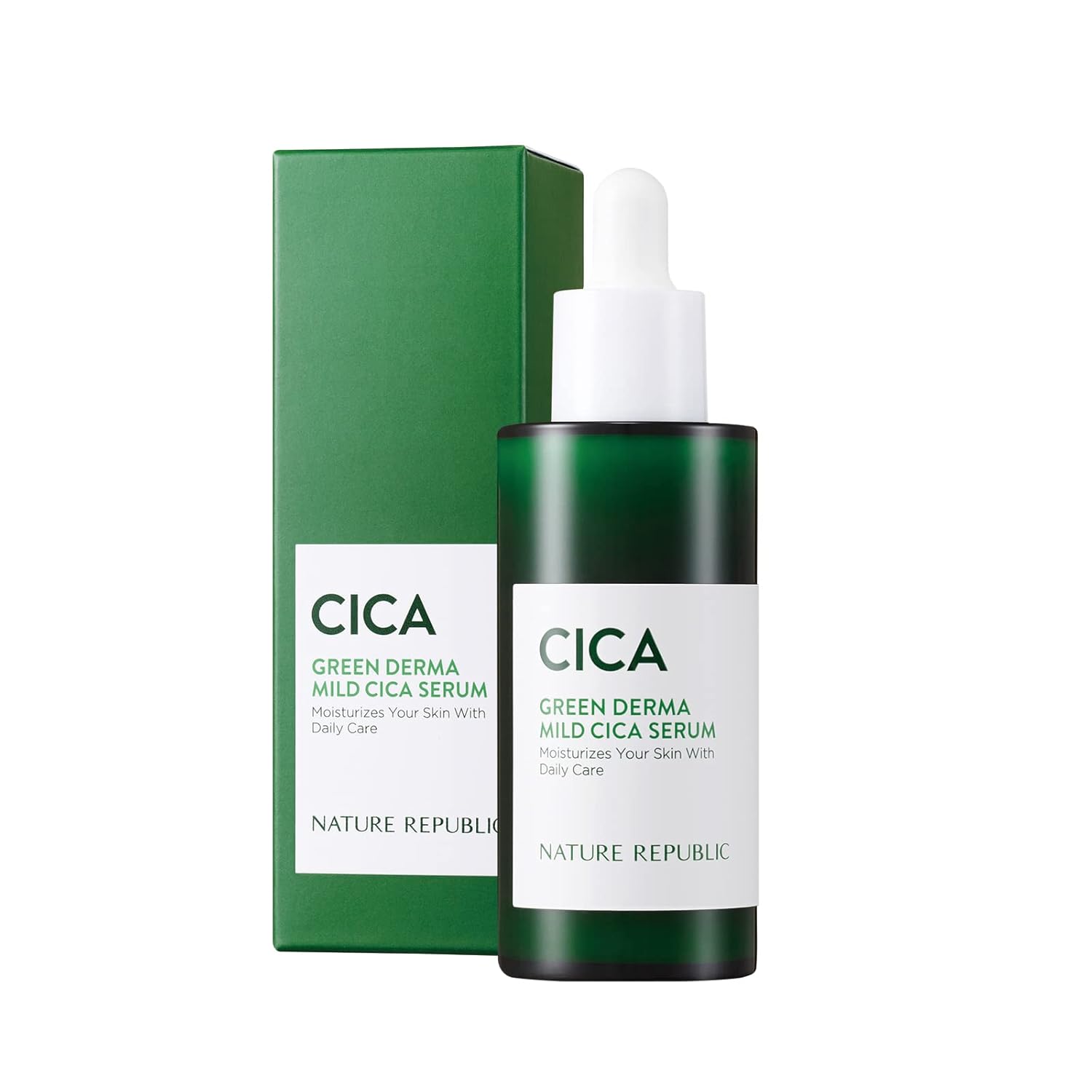 NATURE REPUBLIC OFFICIAL Green Derma CICA Serum 50ml Care Series Ingredients Moisturizing Skin Soothing Trouble Korean Cosmetics Centella Asiatica
NATURE REPUBLIC OFFICIAL Green Derma CICA Serum 50ml Care Series Ingredients Moisturizing Skin Soothing Trouble Korean Cosmetics Centella Asiatica