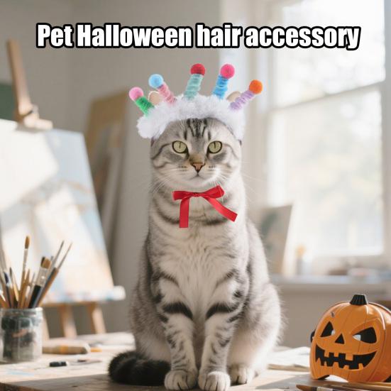 Pet Halloween Hair Accessories for Dogs Cats Furry Twisted Spring Headband Kitten Puppy Cosplay Costume for Halloween Christmas Party Photo Props S білий
Pet Halloween Hair Accessories for Dogs Cats Furry Twisted Spring Headband Kitten Puppy Cosplay Costume for Halloween Christmas Party Photo Props S білий