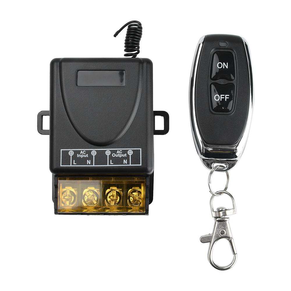 AC85-250V 40A Relay Wireless Remote Control Switch RF ON OFF Transmitter for Water Heaters Pumps Lights Lamps Receiver Switch
AC85-250V 40A Relay Wireless Remote Control Switch RF ON OFF Transmitter for Water Heaters Pumps Lights Lamps Receiver Switch