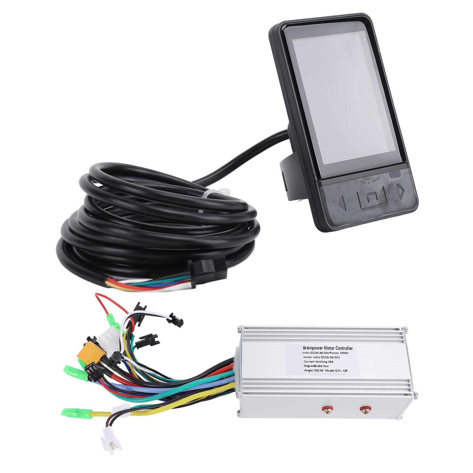 36V 48V 60V 1000W 38A Electric Bike Brushless Motor Controller 5540 with G31 TFT Display Panel Bike Conversion Kit
36V 48V 60V 1000W 38A Electric Bike Brushless Motor Controller 5540 with G31 TFT Display Panel Bike Conversion Kit