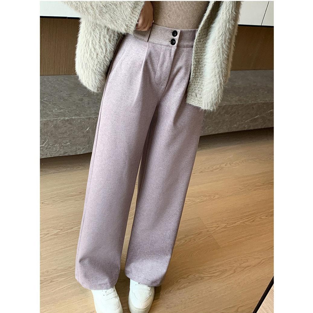 Женские прямые длинные брюки женские повседневные однотонные шерстяные широкие брюки с высокой талией XS серый
Женские прямые длинные брюки женские повседневные однотонные шерстяные широкие брюки с высокой талией XS серый