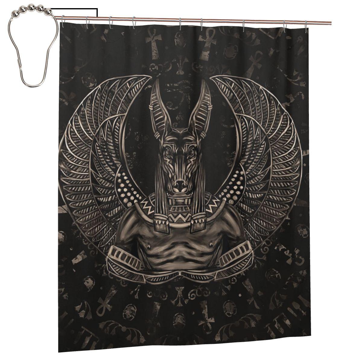 Anubis Egyptian God Sepia Shower Curtain Bathroom Polyester Waterproof Bath Curtains With Hooks W60H190(CM)-1 Pcs
Anubis Egyptian God Sepia Shower Curtain Bathroom Polyester Waterproof Bath Curtains With Hooks W60H190(CM)-1 Pcs