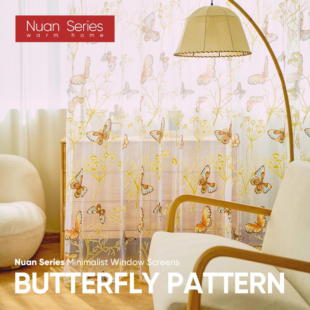 1PC Butterfly Pattern Sheer Curtain For Bedroom Living Room Decoration Print Window Curtain Nuan Series 100x130cm білий
1PC Butterfly Pattern Sheer Curtain For Bedroom Living Room Decoration Print Window Curtain Nuan Series 100x130cm білий
