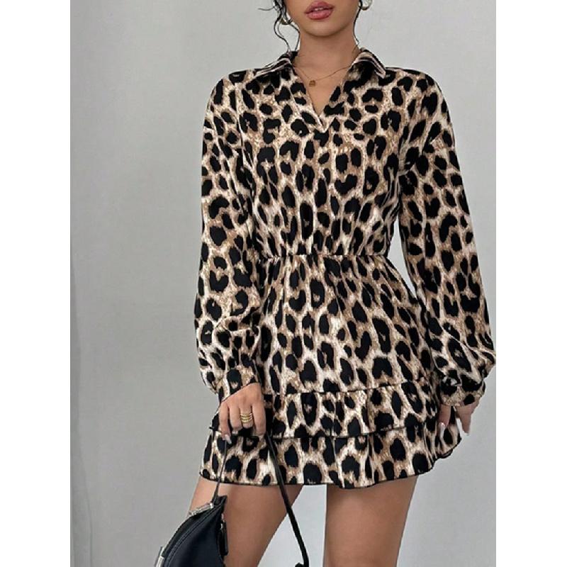 Women s 2026 Spring Winter Leopard Print Satin Dress with Elastic Waist and Slimming Effect XL чорний
Women s 2026 Spring Winter Leopard Print Satin Dress with Elastic Waist and Slimming Effect XL чорний