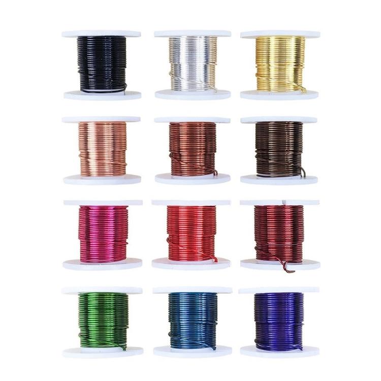 Flexible Brass Sturdy Crafting Wire 12 Gauge Assorted Color Accessory for Jewelry and Home Decoration 12 Rolls Combo 0.4mm
Flexible Brass Sturdy Crafting Wire 12 Gauge Assorted Color Accessory for Jewelry and Home Decoration 12 Rolls Combo 0.4mm