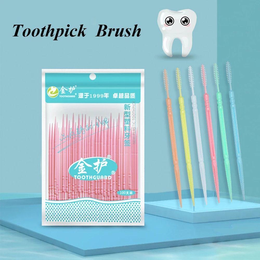 Food Residue Superfine Oral Care Dental Floss Rods Toothpick Brush Double-head Interdental Brush
Food Residue Superfine Oral Care Dental Floss Rods Toothpick Brush Double-head Interdental Brush