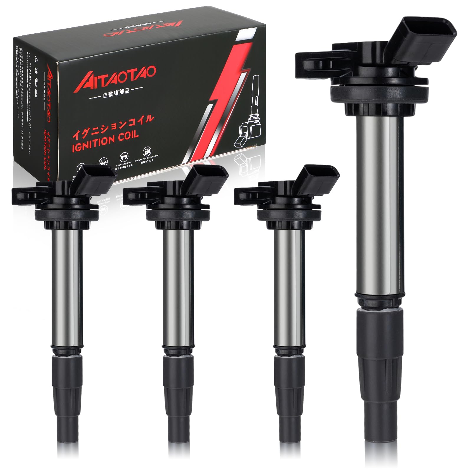 AITAOTAO Комплект катушек зажигания для автомобиля, совместимый с Toyota Esquire ZRR Prius Isis ZGM Wish ZGE Corolla Axio, прочный и катушки, 4, 90919-02252 (90919-02258),
AITAOTAO Комплект катушек зажигания для автомобиля, совместимый с Toyota Esquire ZRR Prius Isis ZGM Wish ZGE Corolla Axio, прочный и катушки, 4, 90919-02252 (90919-02258),