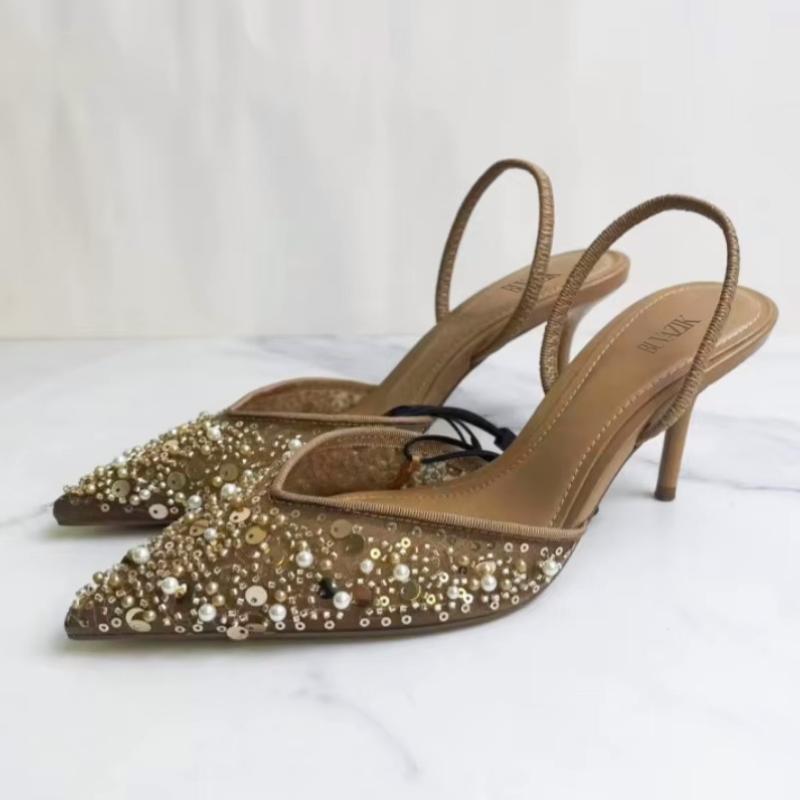 Брендовые туфли на высоком каблуке для вечеринок для женщин, роскошные блестящие жемчужные туфли-шпильки с сеткой, женские современные босоножки 42 коричневый
Брендовые туфли на высоком каблуке для вечеринок для женщин, роскошные блестящие жемчужные туфли-шпильки с сеткой, женские современные босоножки 42 коричневый