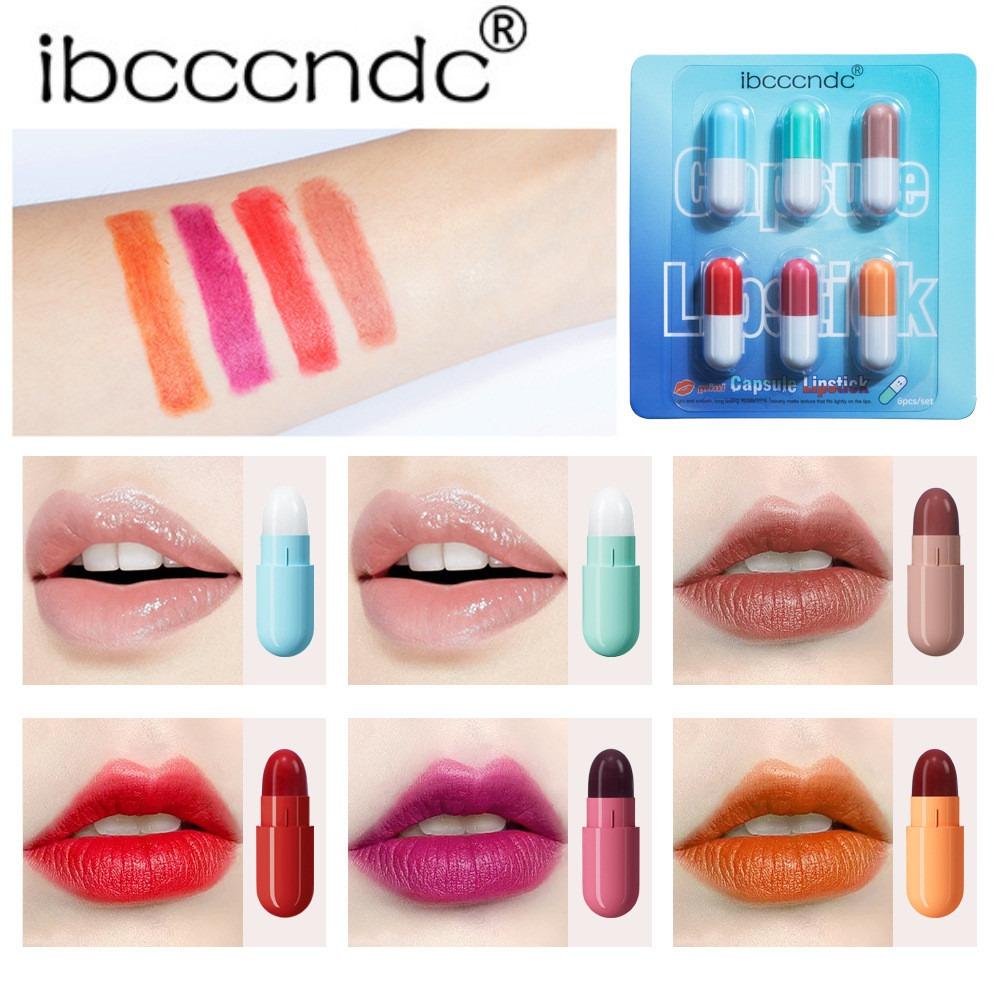 Набор помад Ibcccndc Capsule Lipstick удобно носить с собой. Бархатная матовая помада красного цвета.
Набор помад Ibcccndc Capsule Lipstick удобно носить с собой. Бархатная матовая помада красного цвета.