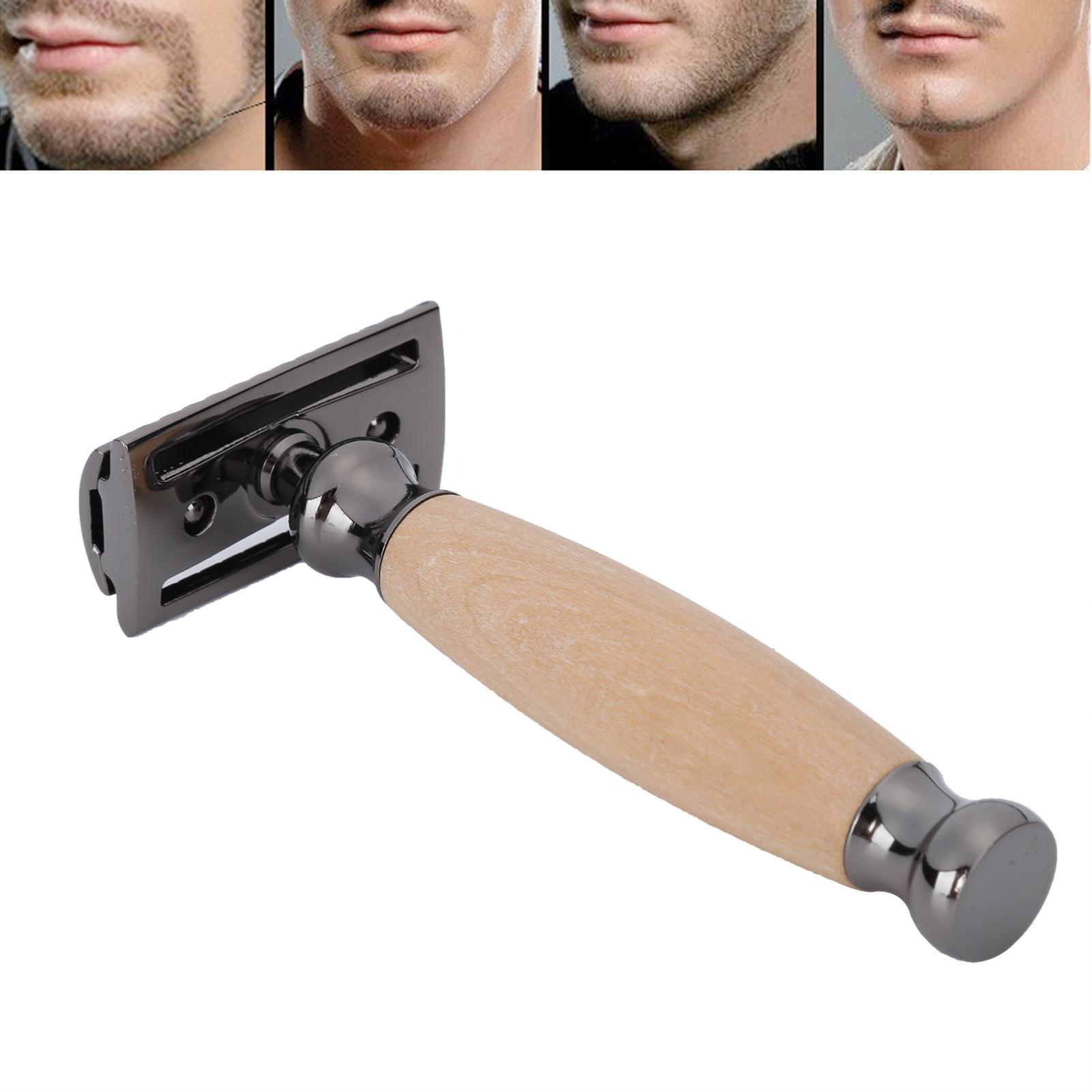 Men Shaving with Wood Handle Portable Double Beard Body Hair Trimmer
Men Shaving with Wood Handle Portable Double Beard Body Hair Trimmer