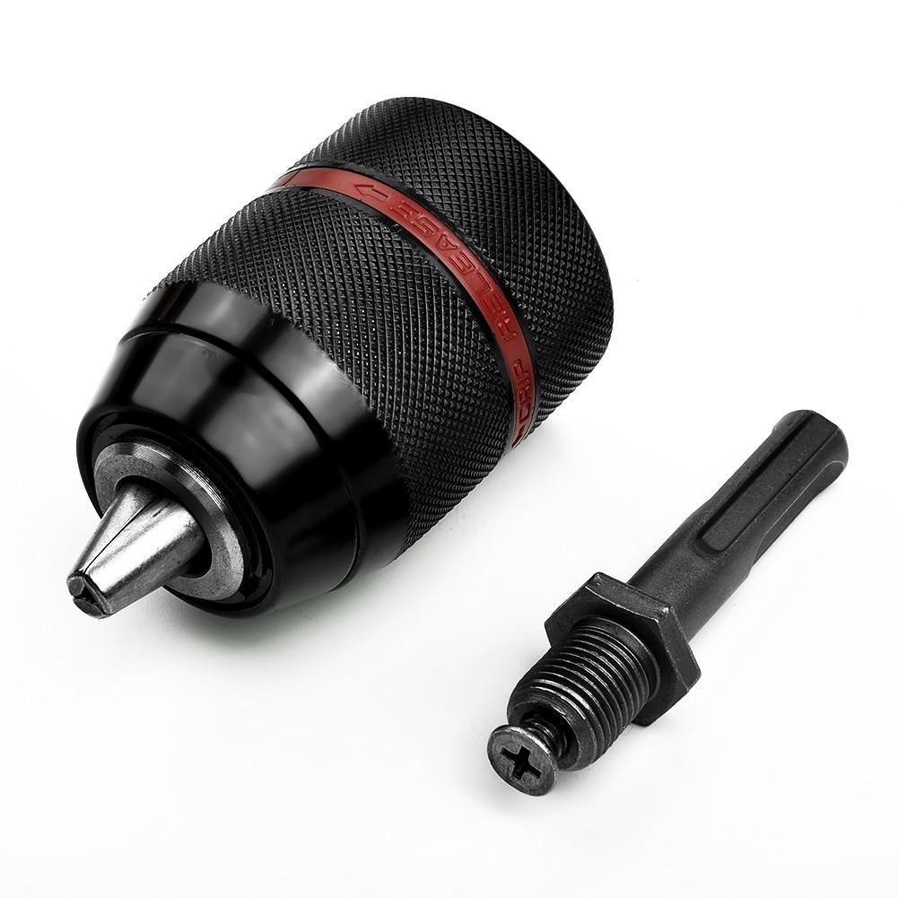 Быстрозажимной патрон для дрели с быстросменным адаптером 2-13 мм 1/2 дюйма, самозатягивающийся патрон для сверл и отверток
Быстрозажимной патрон для дрели с быстросменным адаптером 2-13 мм 1/2 дюйма, самозатягивающийся патрон для сверл и отверток