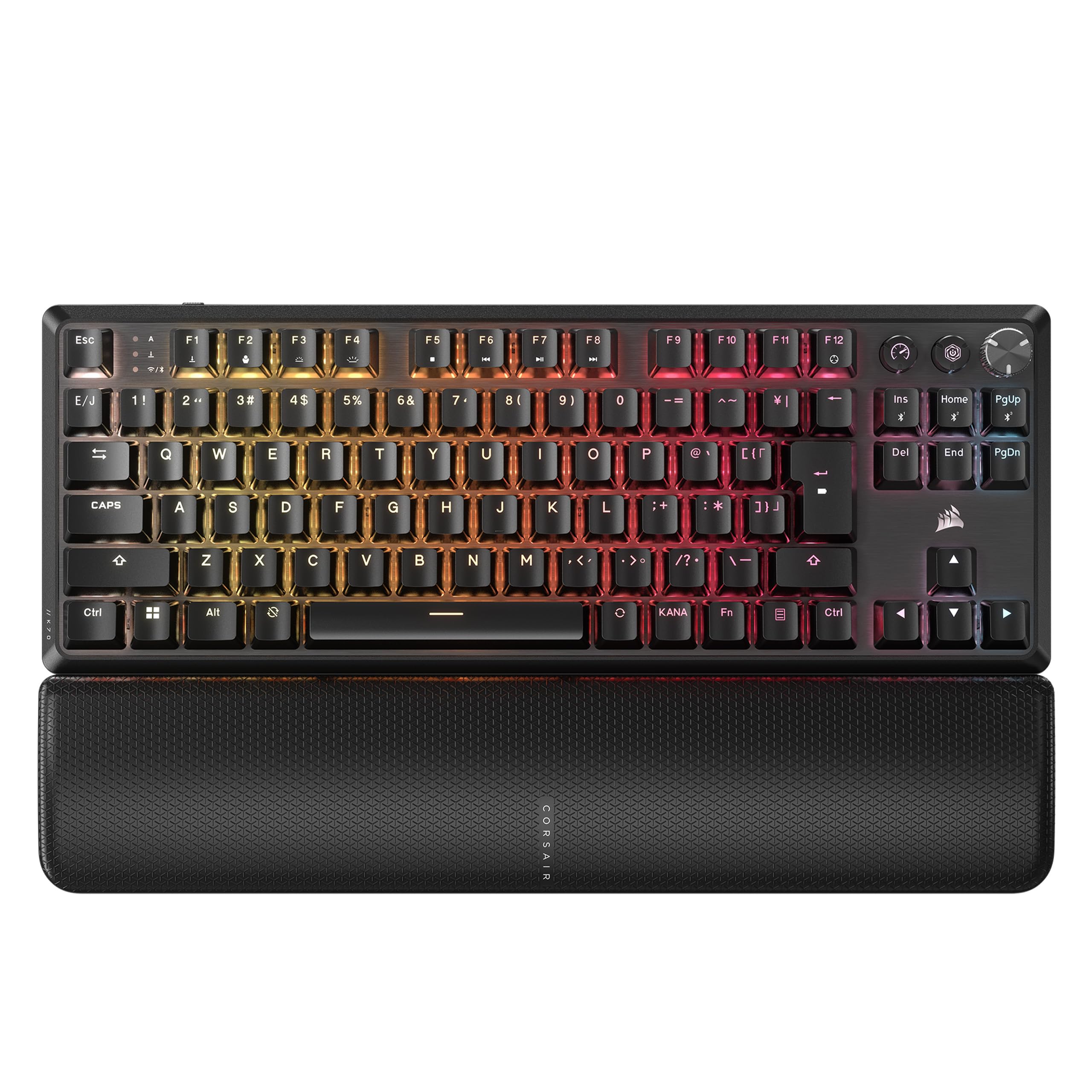 CORSAIR K70 CORE TKL Wireless MLX RED Switch Black Wireless Gaming Keyboard with Detachable Palm Rest Connection Japanese Layout чорний
CORSAIR K70 CORE TKL Wireless MLX RED Switch Black Wireless Gaming Keyboard with Detachable Palm Rest Connection Japanese Layout чорний