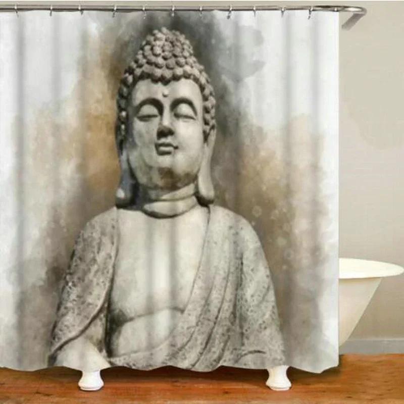 Classic Stone Buddha Head Shower Curtain Set Buddhism Zen Religion Bath Curtain Waterproof Bathroom Toilet Mat Rugs W60H190(CM)-1 Pcs
Classic Stone Buddha Head Shower Curtain Set Buddhism Zen Religion Bath Curtain Waterproof Bathroom Toilet Mat Rugs W60H190(CM)-1 Pcs
