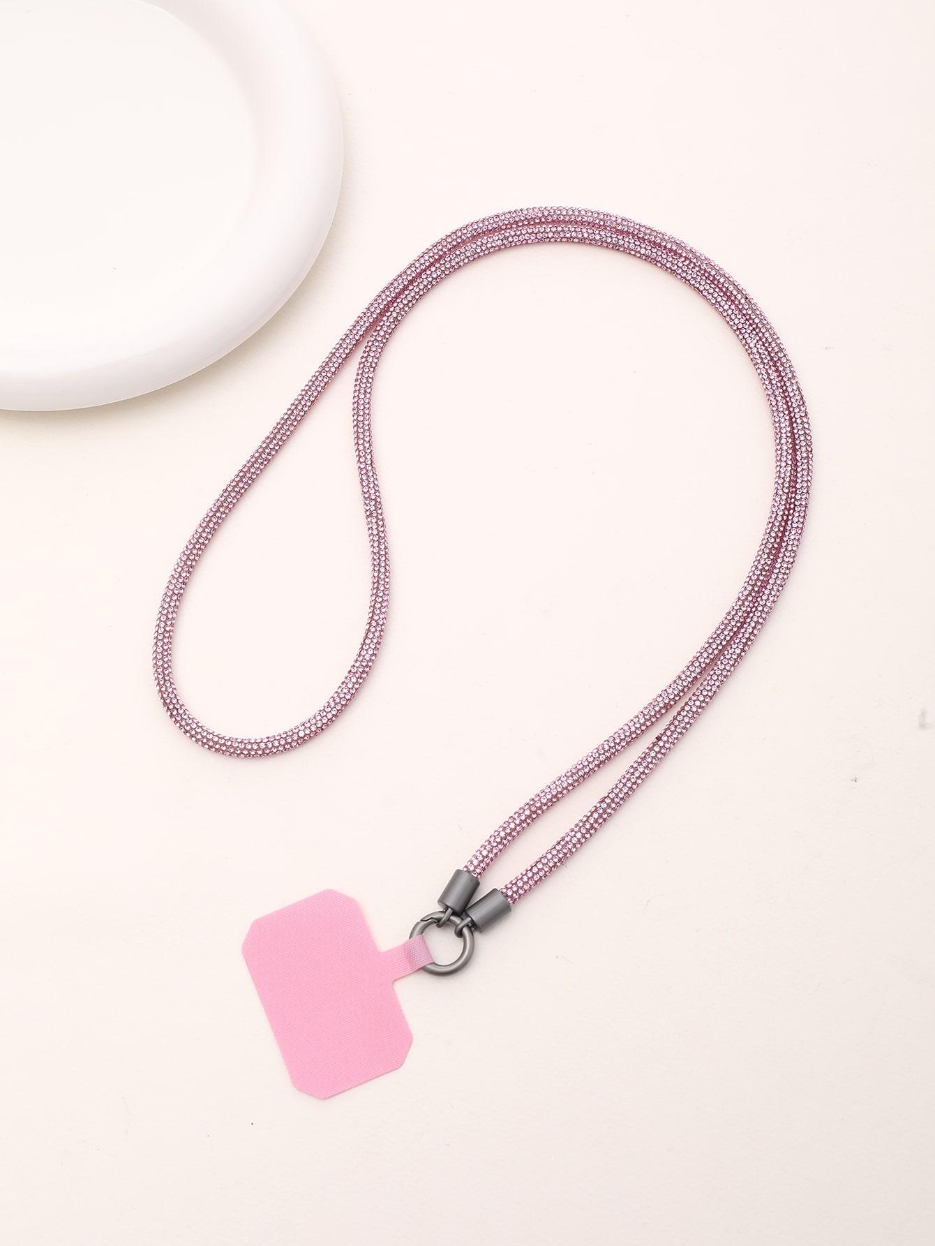 Colorful diamond chain long diagonal mobile phone strap with colored cards
Colorful diamond chain long diagonal mobile phone strap with colored cards