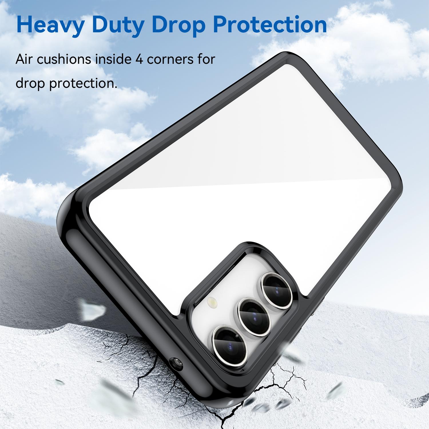 For Samsung Galaxy S23 FE Drop-proof Back Cover TPU+Acrylic Anti-scratch Phone Case Black
For Samsung Galaxy S23 FE Drop-proof Back Cover TPU+Acrylic Anti-scratch Phone Case Black