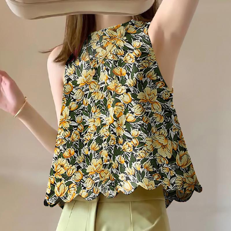 VONDA Жіночі літні майки з круглим вирізом із квітковим принтом 5XL жовтий
VONDA Жіночі літні майки з круглим вирізом із квітковим принтом 5XL жовтий