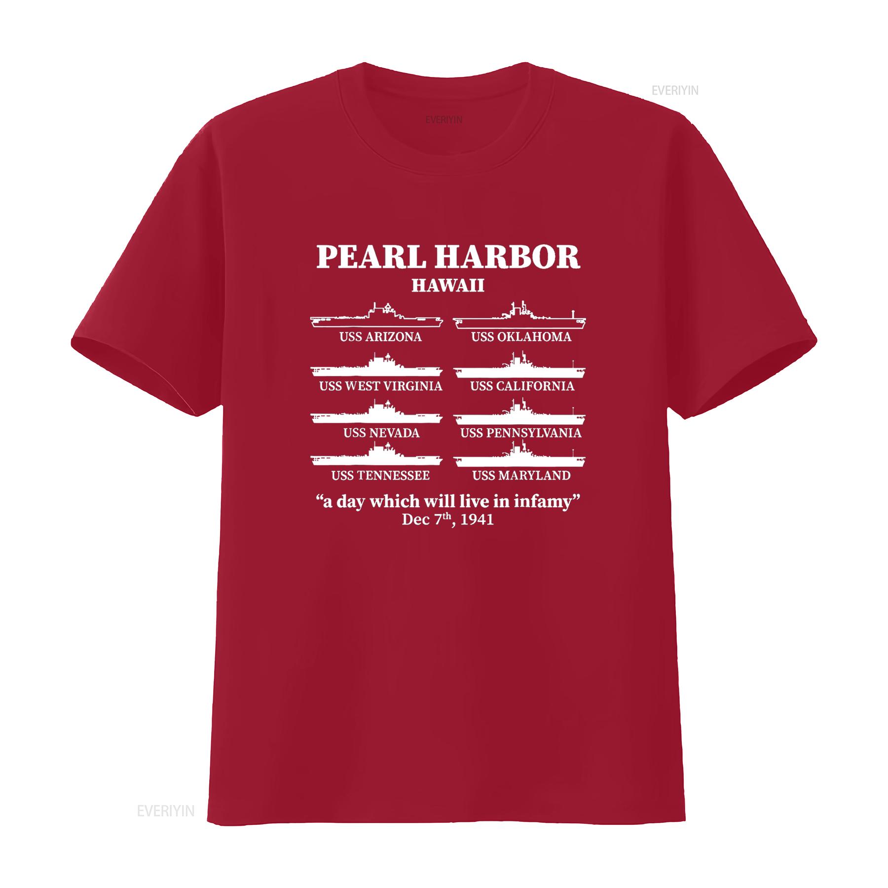 Pearl Harbor Memorial Day Battleships USA Patriotic T Shirt vintage Washed Casual homme Soft Unisex Stretched designer clothes S
Pearl Harbor Memorial Day Battleships USA Patriotic T Shirt vintage Washed Casual homme Soft Unisex Stretched designer clothes S