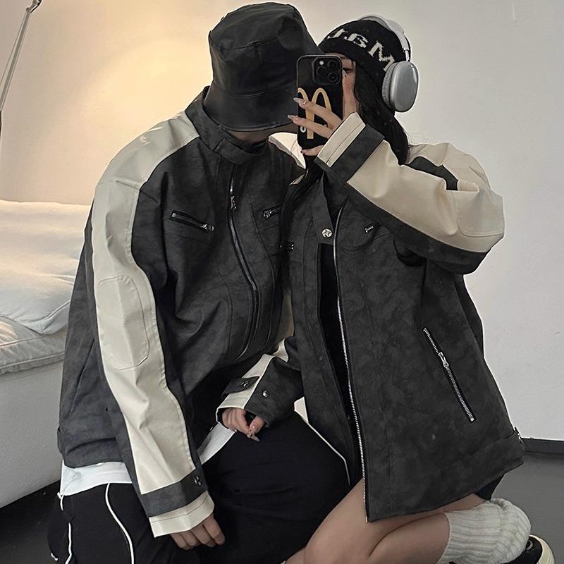 Men s Trendy Stand-Up Collar Leather Baseball Jacket - Casual Loose Fit M сірий колір
Men s Trendy Stand-Up Collar Leather Baseball Jacket - Casual Loose Fit M сірий колір